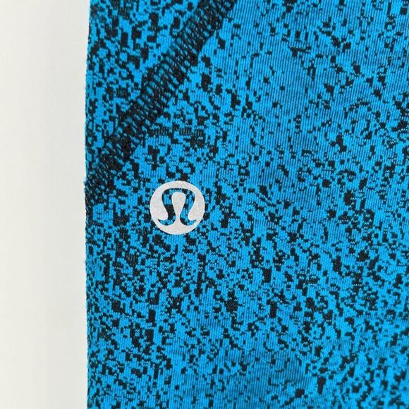 Lululemon Inspire Tight II Power Leggings Jacquard Shocking Blue/Black 6 - Picture 8 of 10